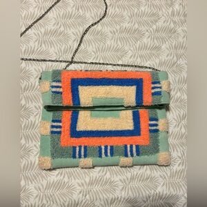 Colorful Geometric Clutch